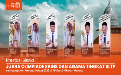 JUARA OLIMPIADE SAINS DAN AGAMA TINGKAT SLTP SE-KABUPATEN MALANG TAHUN 2022